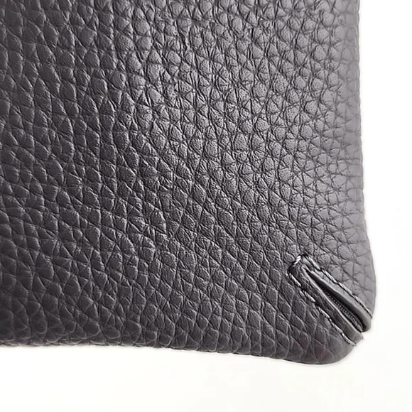 Love & Lore Wristlet Clutch Dark Grey Gold Tone Hardware Top Zip Closure - Picture 9 of 16